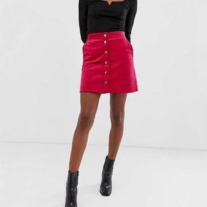 NWT & Other Stories Hot pink Corduroy Skirt